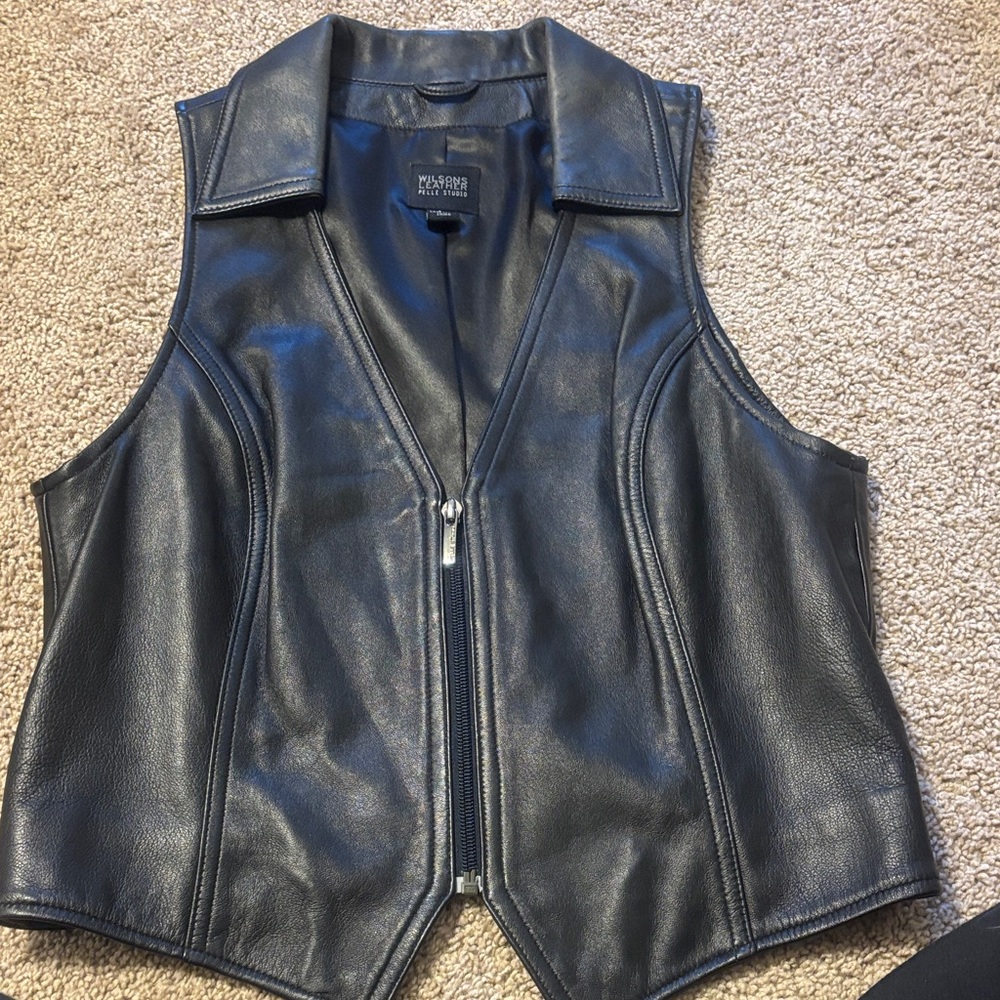 Wilsons Leather Dark Vest